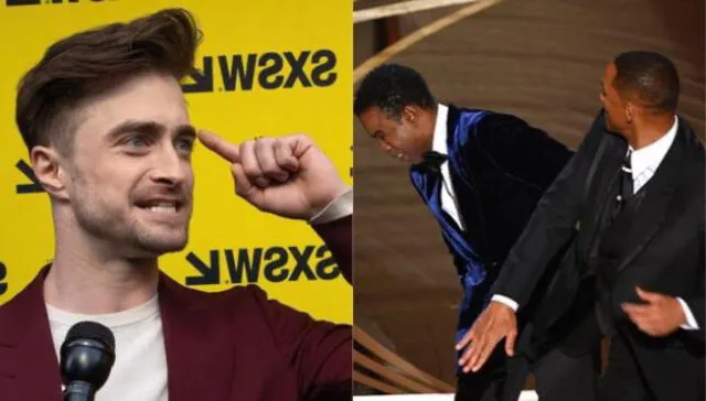Daniel Radcliffe comenta sobre el golpe que le dio Will Smith a Chris Rock en los Oscar 2022. Foto: News | Oscar