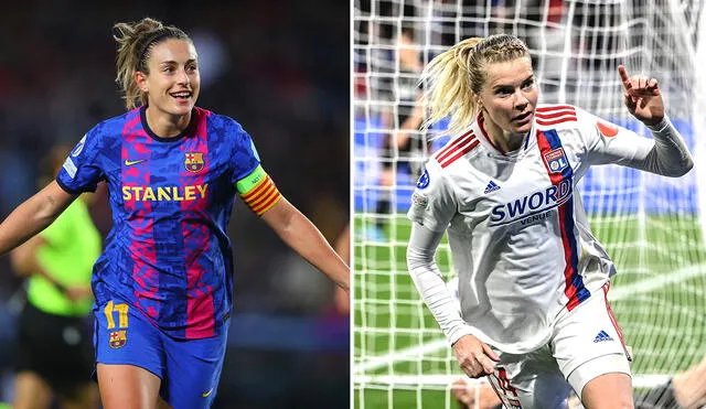 Alexia Putellas del FC Barcelona y Ada Hegerberg del Lyon son dos referentes del fútbol femenino. Foto: composición/UWCL