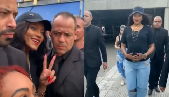 Imitadora de Rihanna pasea con una barriga falsa y logra engañar a miles en Brasil. Foto: captura de TikTok.