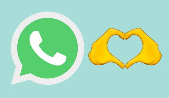 Este emoji de WhatsApp está disponible en iOS y Android. Foto: composición LR