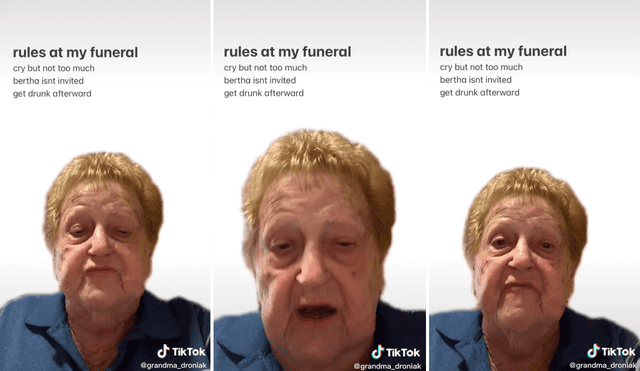 La abuela Droniak de 92 años es toda una experta en redes, pues sus clips han logrado hasta más de 18 000 000 de visualizaciones. Foto: captura de TikTok