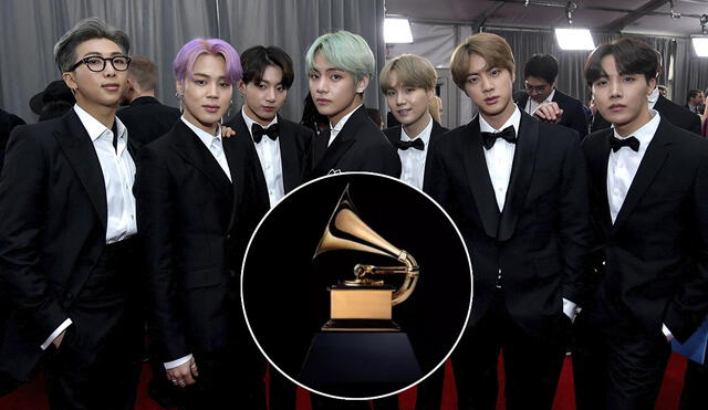 BTS asistió por primera vez a los Grammy en 2019. Foto: AFP/Recording Academy
