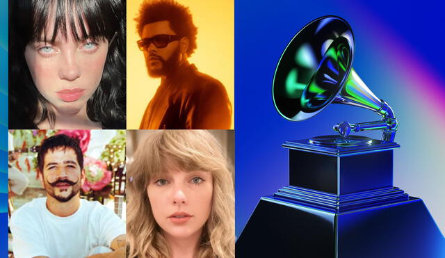 Billie Eilish, The Weeknd, Camilo y Taylor Swift son algunos de los nominados en diversas categorías de los premios Grammy 2022. Foto: composición/Instagram/La República