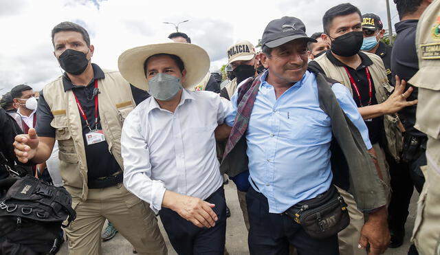 Pedro Castillo se disculpó tras declaraciones contra los transportistas desde la región San Martín, en Cajamarca. Foto: Presidencia