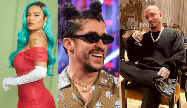 Los Premios Grammy añadieron la categoría mejor álbum de música urbana latina, donde fueron nominados artistas como Bad Bunny, Karol G y J Balvin. Foto: Karol G/Instagram, difusión, J Balvin/Instagram