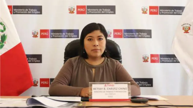 Ministra de Trabajo y Promoción del Empleo (MTPE), Betssy Chávez, adelantó medida ante la Presidencia del Consejo de Ministros (PCM). FOTO: Instagram