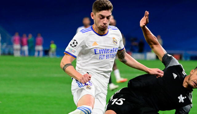 'Fede' Valverde participó en la última victoria del Real Madrid ante el Celta previo al duelo por Champions League contra Chelsea. Foto: AFP