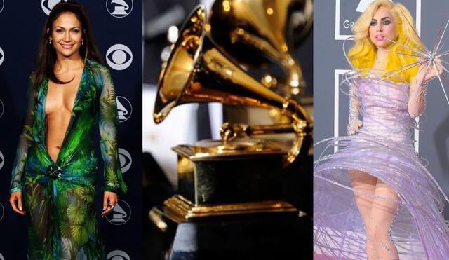 Grammy 2022: Estos fueron los looks más extravagantes en la historia de la premiación. FOTO: Instagram Composición