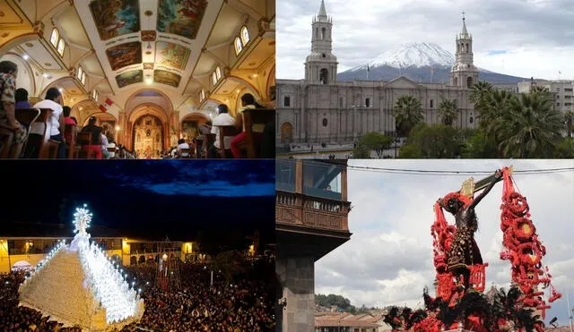 Desde Arequipa hasta Cuzco. Conoce los destinos turísticos más demandados por los peruanos durante Semana Santa. Foto: composición LR/ Andina