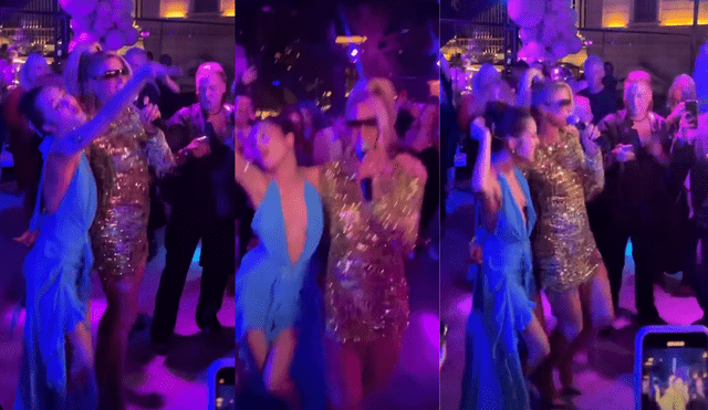 Paris Hilton avivó la fiesta de Olivia Rodrigo tras los Premios Grammy 2022. Foto: Noah Beck/Instagram