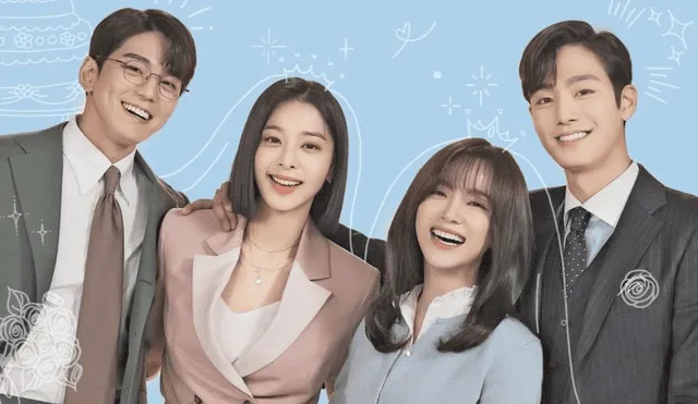 "A business proposal" de Kim Min Gyu, Seol In Ah, Kim Se Jeong y Ahn Hyo Seop lideró el número de audiencia en su horario estelar desde su estreno el 28 de febrero. Foto: SBS