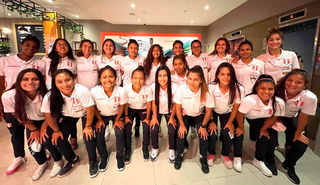 Selección peruana femenina arribó en Valparaíso. Foto: selección peruana / Twitter