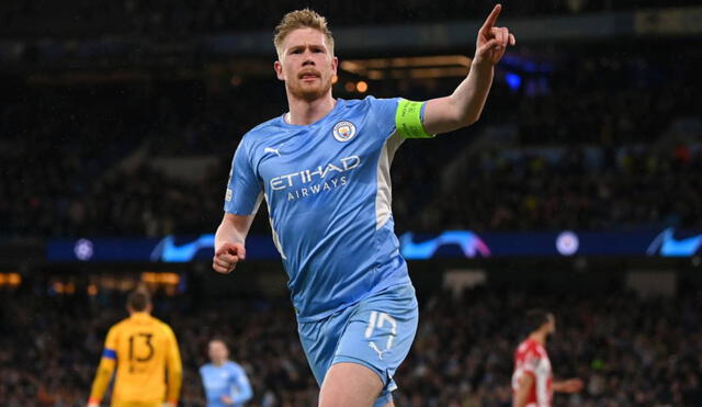 El héroe del partido. De Bruyne anotó el gol de la victoria para los ciudadanos. Foto: Liga de Campeones