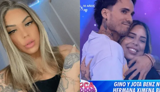 Esto es todo lo que tiene que saber de Ximena Benzaquen, hermana menor de Gino Assereto y Jota Benz. Foto: composición Ximena Benzaquen/ Instagram/ captura de América tv