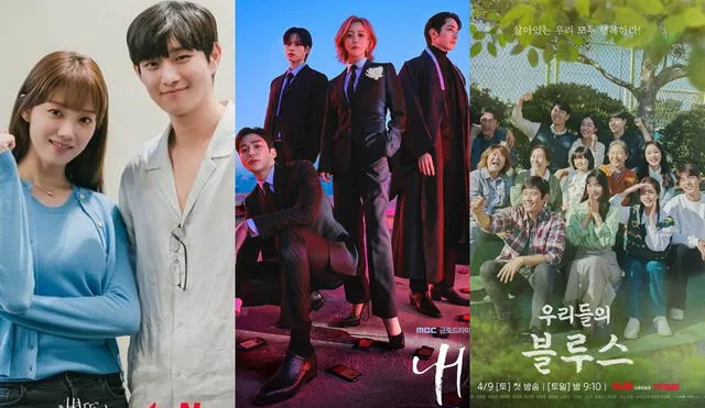 Lee Sung Kyung, Kim Young Dae, Shin Min Ah, Kim Woo Bin y más actores coreanos presentan en abril del 2022 sus nuevos dramas. Foto: composición La República/tvN/Netflix