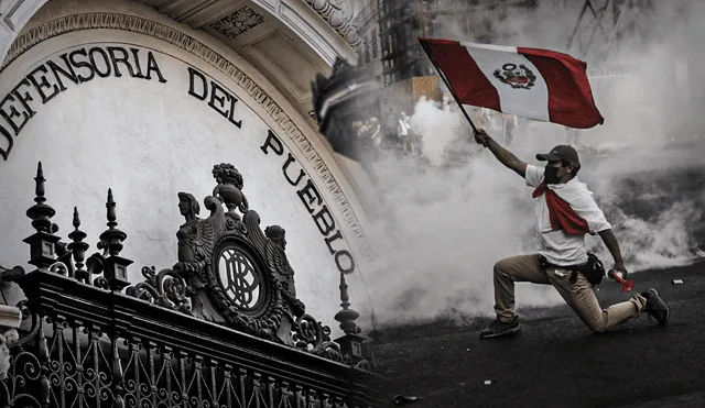 Manifestantes destruyen el ornamento público que encuentran a su paso. Foto: composición LR/Jazmín Ceras/Gerardo Marín/Andina