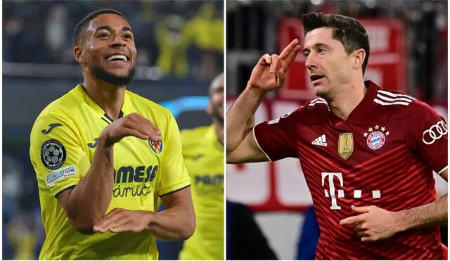 Arnaut Danjuma y Robert Lewandowski buscarán ser las claves del gol en este Villarreal vs. Bayern Munich. Foto: composición LR/AFP