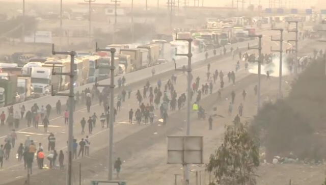 Reportero de Canal N debe trasmitir desde lejos por que ha sido amenazado. Foto: captura Canal N