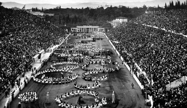 Ceremonia inaugural de los Juegos Olímpicos de 1896. Foto: Cordon Press