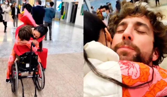 Antonio Pavón emocionado por la llegada de Joi Sánchez a España tras una larga estadía en Perú. Foto: Antonio Pavón/Instagram