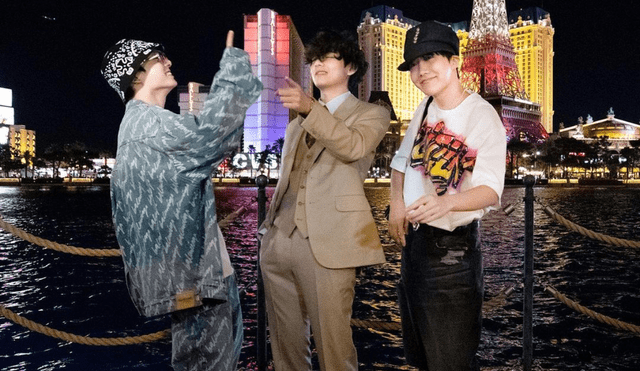 Jungkook, Taehyung y J-Hope se encuentran en los preparativos de los conciertos presenciales "Permission to dance on stage en Las Vegas". Foto: Instagram/@bellagio