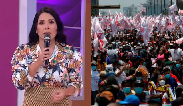 Tula Rodríguez se pronuncia tras críticas a su programa por informar sobre las huelgas y no de la farándula. Foto: captura/América TV/GLR