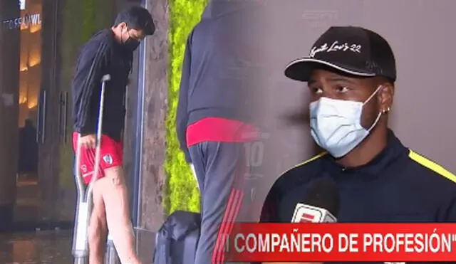 Robert Rojas sufrió una fractura de tibia y peroné tras la dura entrada de Aldair Rodríguez. Foto: captura ESPN