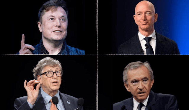 Conoce quiénes son las 10 personas más ricas del planeta. Foto: composición LR / AFP
