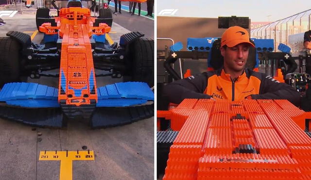 McLaren hecho por bloques Lego. Foto: F1