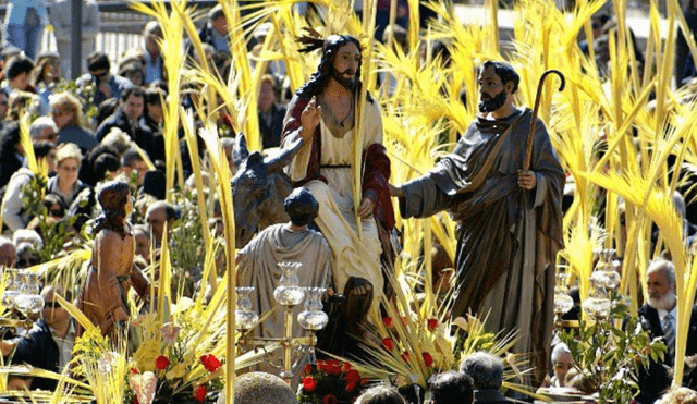 El Domingo de Ramos marca el inicio de la Semana Santa. Foto: Vanguardia