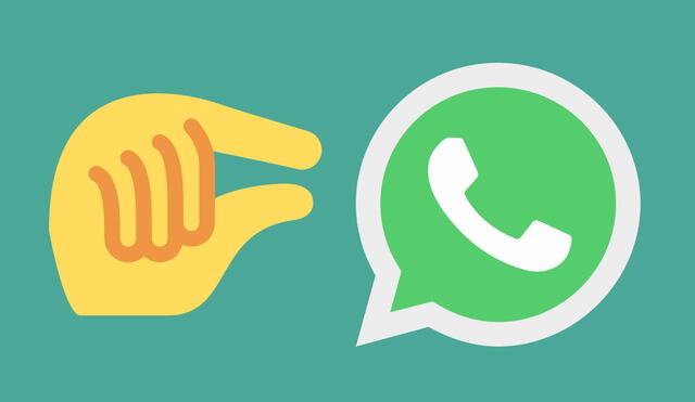 Este emoji de WhatsApp funciona en iOS y Android. Foto: composición LR