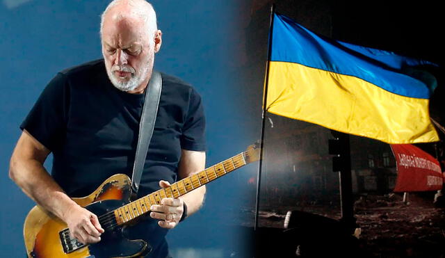 David Gilmour y Nick Mason, legendarios de Pink Floyd, se juntaron para apoyar a Ucrania. Foto: Mario Ruiz-EFE/David Mdzinarishvili-REUTERS