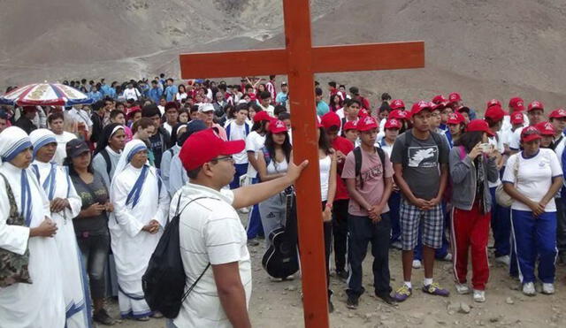 La peregrinación culminará con una celebración eucarística en el Santuario Señor de la Vida. Foto: Áncash Noticias