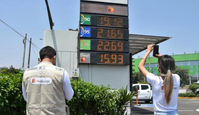 La entidad informa que ha logrado monitorear 212 grifos y estaciones de servicio a nivel nacional entre el 5 y 7 de abril. Foto: Indecopi.