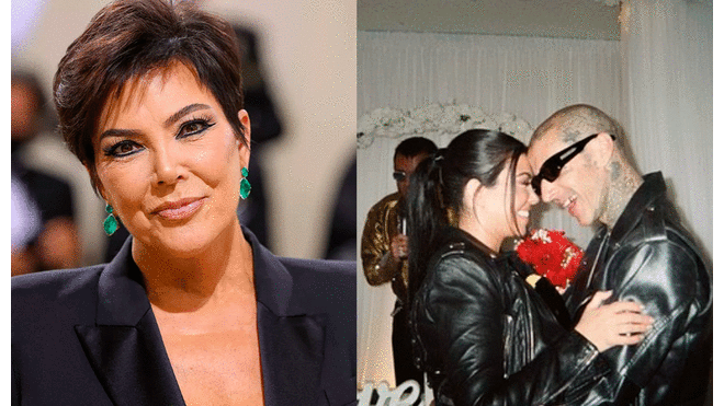 Kris Jenner apoya los planes que tiene Kourtney Kardashian con Travis Barker. Foto: composición Theo Wargo/Kourtney Kardashian-Instagram