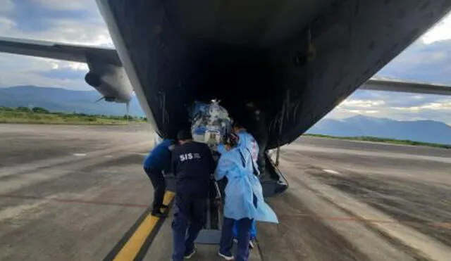 El pequeño fue evacuado de emergencia a Lima en un vuelo aeromédico. Foto: SIS