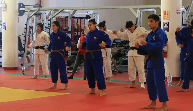 Trabajos de parte de la delegación peruana de judo. Foto: IPD