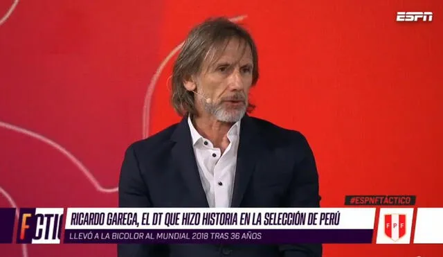 Ricardo Gareca llegó a la Bicolor en marzo de 2015. Foto: Captura ESPN