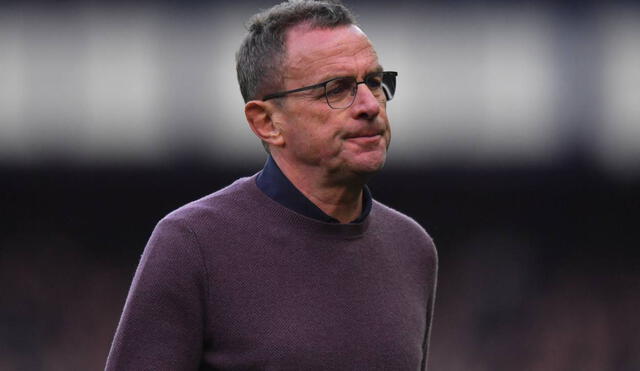 Ralf Rangnick pasará a ser consultor del Manchester United a final de temporada. Foto: AFP