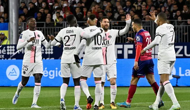 PSG llegó a los 71 puntos en la Ligue 1. Foto: PSG