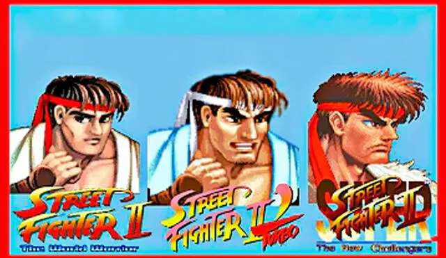 A lo largo de su historia, los gráficos de Street Fighter II fueron mejorándose. Foto: captura de YouTube