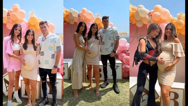 Luciana Fuster y Flavia Laos estuvieron presentes en el baby shower de Majo Parodi. Foto: composición Flavia Laos/Patricio Parodi/Instagram