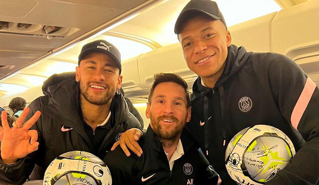 Mbappé, Messi y Neymar juegan juntos desde inicios de esta temporada. Foto: Kylian Mbappé/Instagram