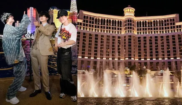 Espectáculo en el Bellagio Hotel forma parte del itinerario oficial de BTS "Permission to dance on stage Las Vegas". Foto: composición/Instagram / Bellagio/Hybe