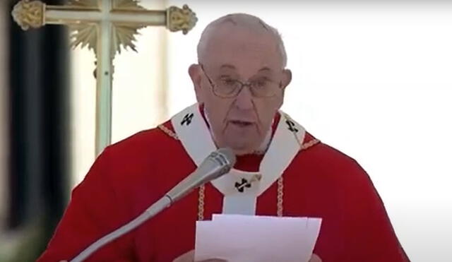El sumo pontífice mostró su solidaridad con sus oraciones. Foto: captura transmisión Vaticano