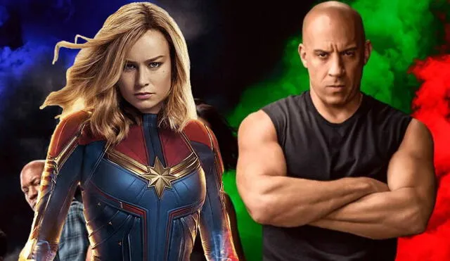 Vien Diesel confirmó que Brie Larson, conocida por su papel de Capitana Marvel, estará en "Rápidos y Furiosos 10". Foto: composición LR/ Marvel / Universal