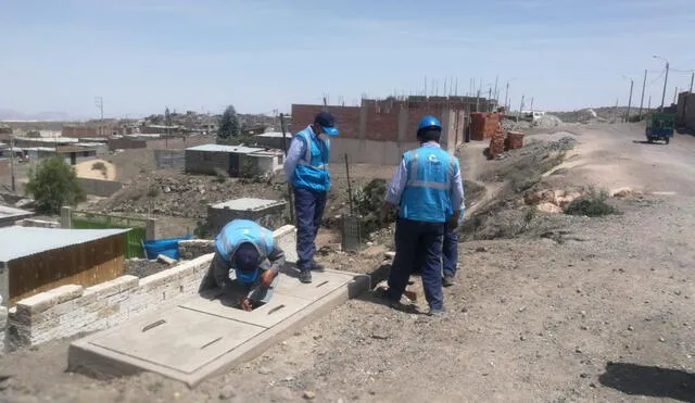Inspección se concretó en asociación situada en el cono norte de Arequipa. Foto: Sedapar