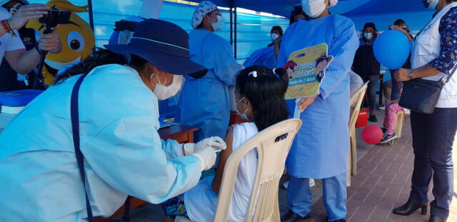 Este fin de semana, la campaña de inmunización se llamó Vacuna Kids. Foto: URPI/Wilder Pari