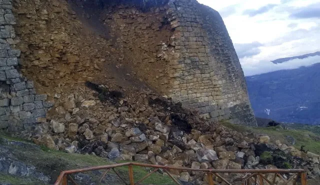 El Complejo Arqueológico Kuélap fue declarado en emergencia en febrero del 2022. Foto: cortesía a La República