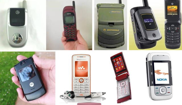 Aquí podrás revivir las mejores épocas en las que se empezaron a desarrollar los celulares. Foto: Composición LR